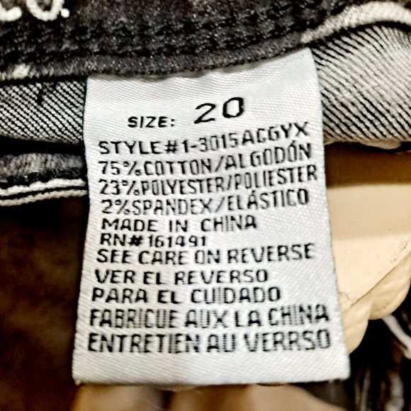 WOMANS STRETCH HIGH RISE SKINNY JEAN SIZE 20 PLUS - Picture 7 of 9